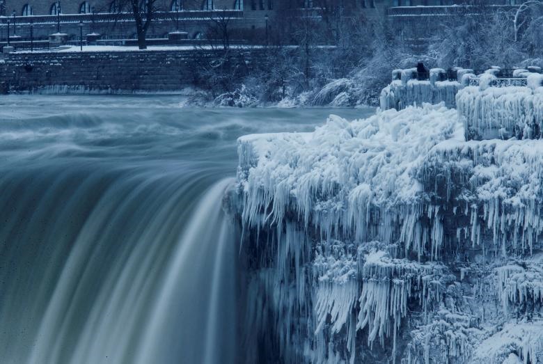 تصاویر | زیبایی‌های آبشارهای یخ‌زده نیاگارا