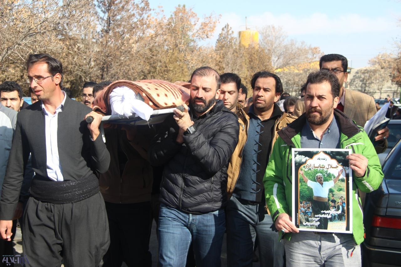 جلال بابازاده در قطعه هنرمندان بهشت محمدی سنندج به خاک سپرده شد