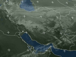 فیلم | چشم‌انداز ماهواره‌ای ابرهایی که دیشب و امروز از مرزهای ایران گذشتند