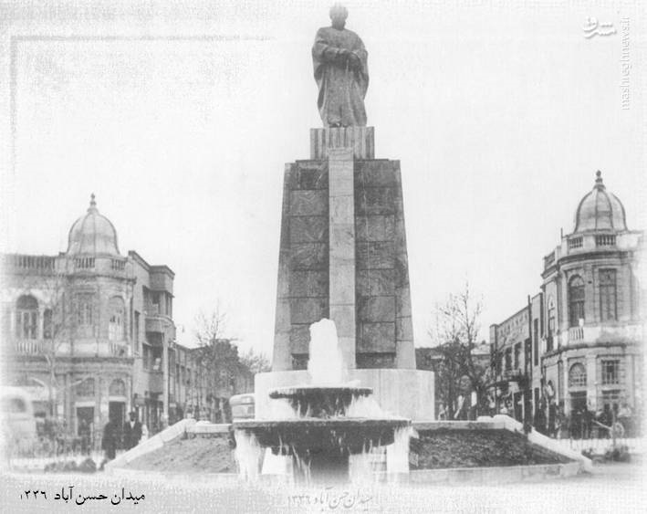 عکس | میدان حسن‌آباد؛ ۶۰ سال قبل