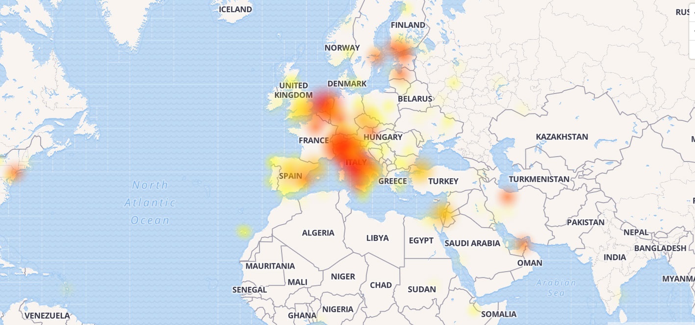 قطع تلگرام در ایران و اروپا