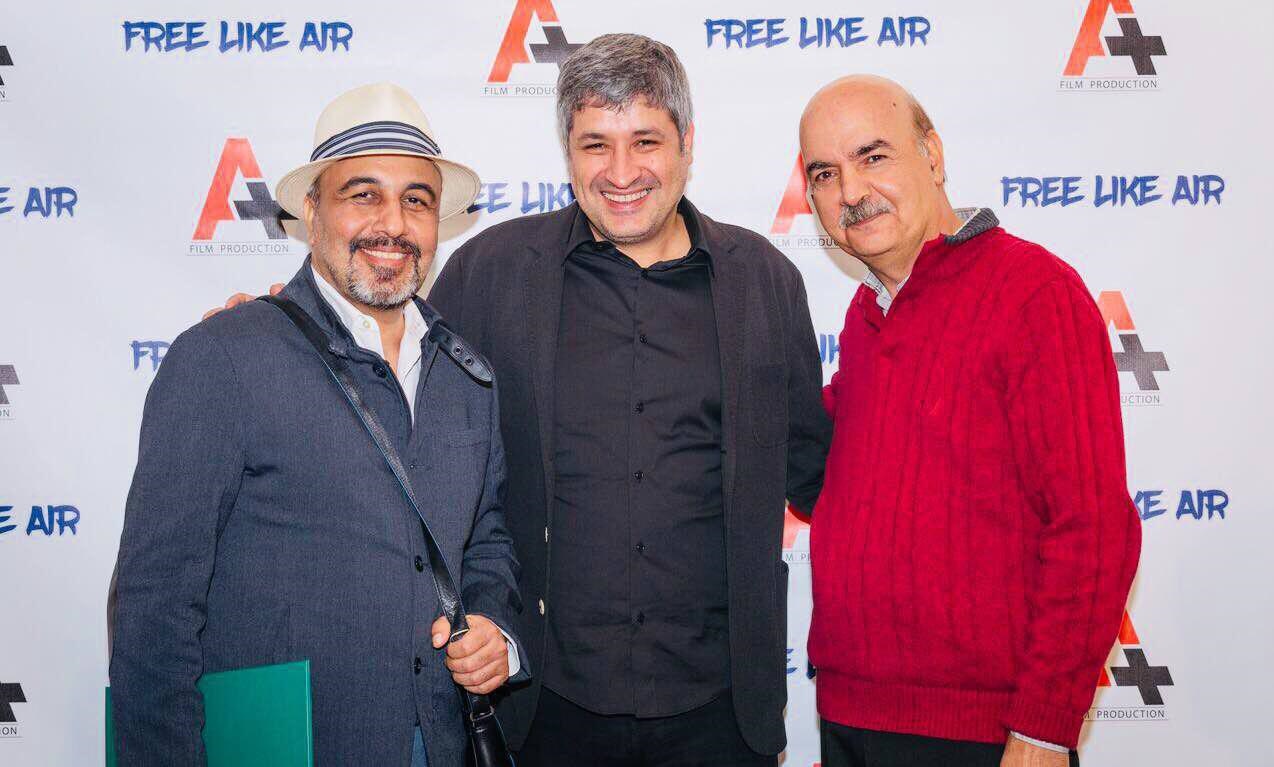 رضا عطاران و ایرج طهماسب در افتتاحیه فیلم آزاد مثل هوا