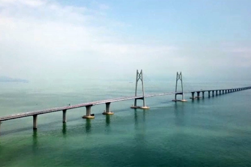 فیلم | طولانی‌ترین پل دریایی جهان در چین افتتاح شد