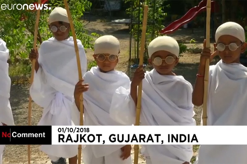 فیلم | سالگرد عجیب برای صد و پنجاهمین تولد گاندی 