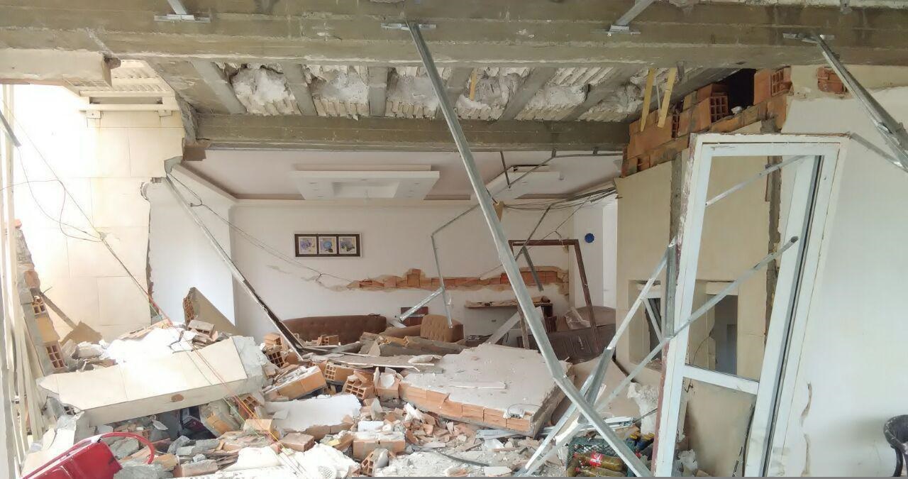خسارت به ۲۰ خانه به‌علت انفجار آپارتمانی در ارومیه / عکس