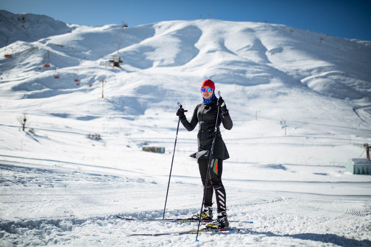 تصاویر الجزیره از اسکی‌باز زن ایرانی حاضر در المپیک زمستانی