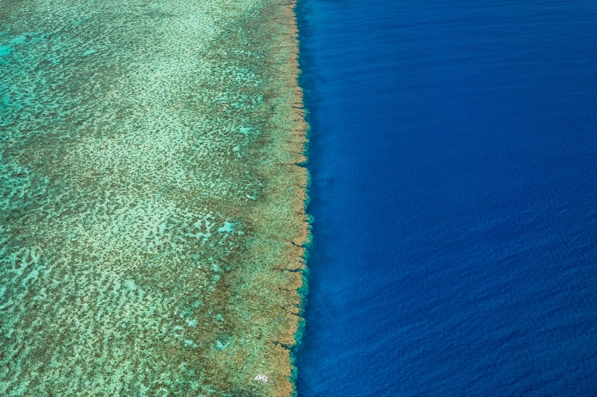 تصاویر هوایی از صخره‌های مرجانی کوئینزلند