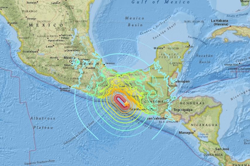 فیلم | زلزله ۷.۲ ریشتری مکزیک که یک دقیقه طول کشید