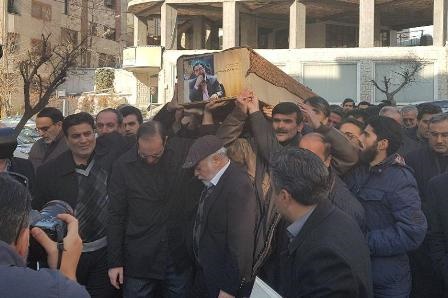 پیکر رضا مقدسی تشییع شد