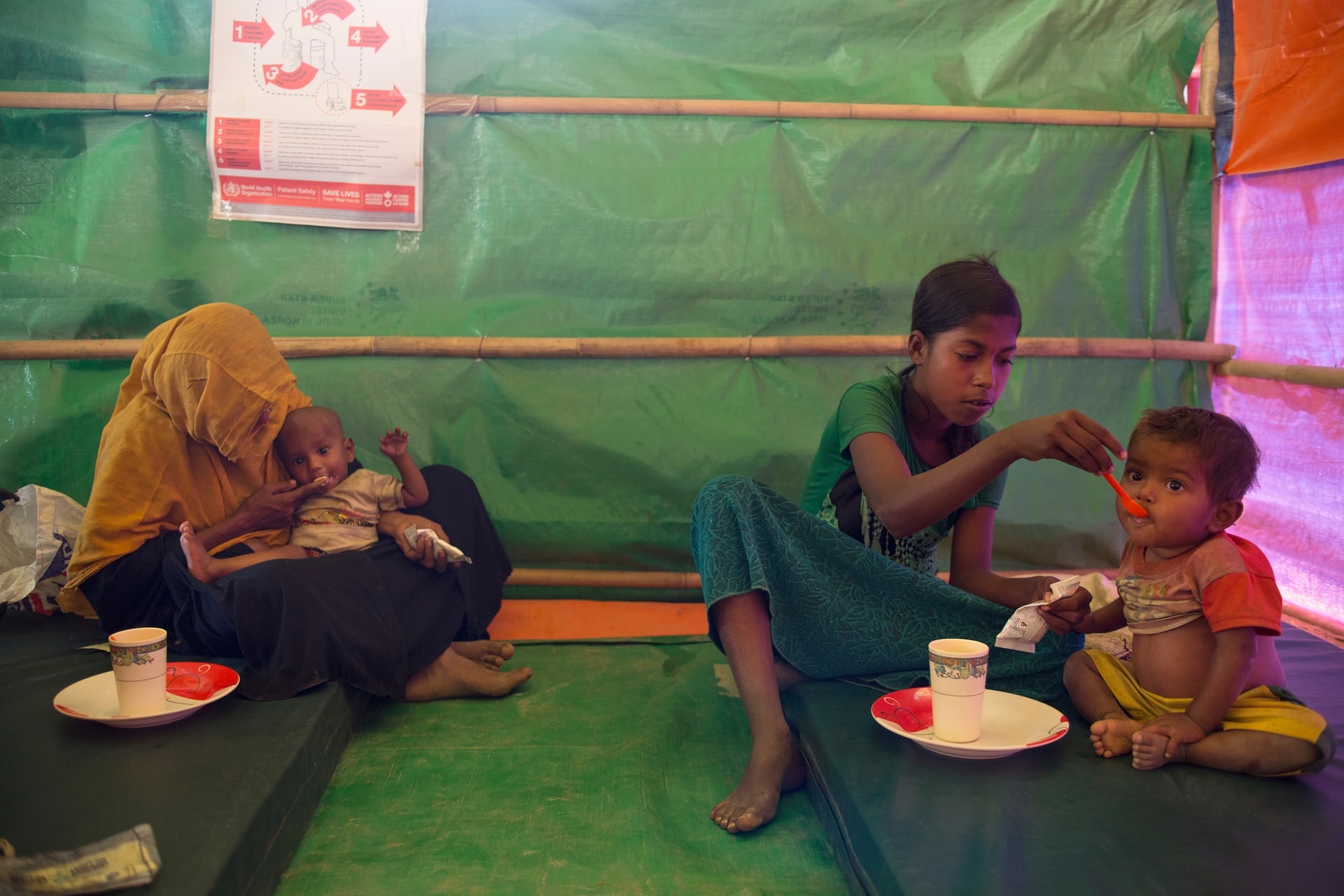 تصاویر | وضعیت نامناسب پناهجویان میانماری در بنگلادش