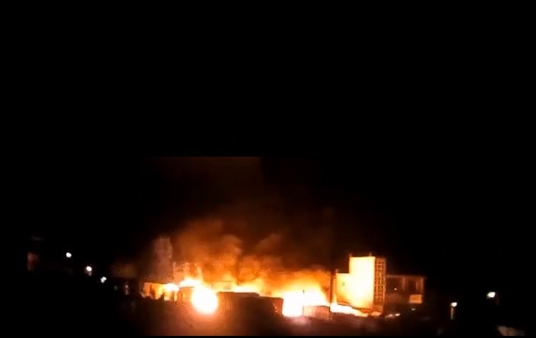 فیلم | آتش به جان چادرهای زلزله‌زدگان سرپل ذهاب افتاد
