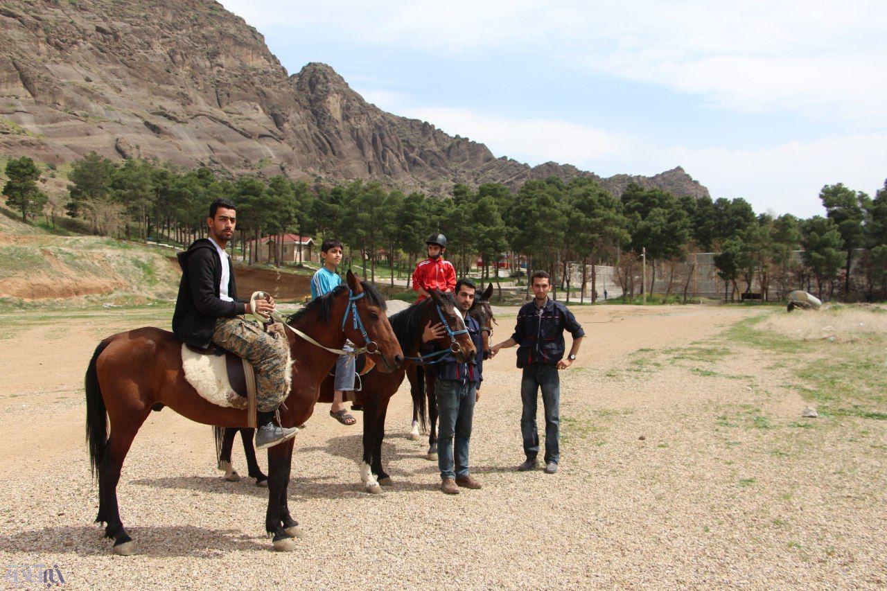 خدمات هیات سوارکاری لرستان به مهمانان نوروزی 