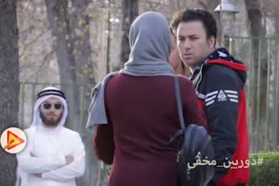 فیلم | شیخ‌ دبی‌نشین و دختر ایرانی | دوربین مخفی عجیب برای تبلیغ یک فیلم!
