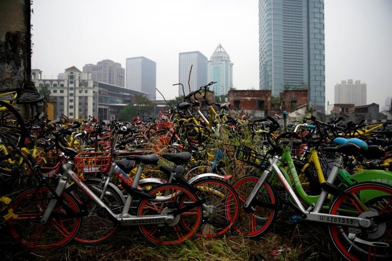 تصاویر | گورستان رنگی دوچرخه‌ها در چین
