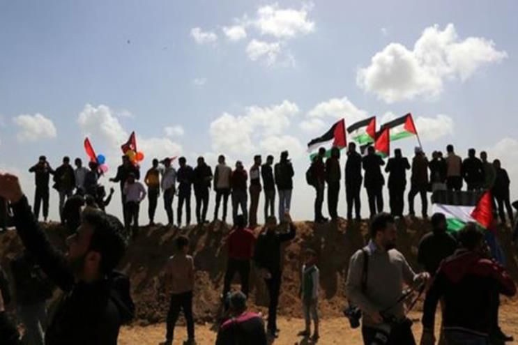 فیلم | سومین راهپیمایی بازگشت در نوار غزه؛ ۲ فلسطینی شهید شدند، ده‌ها نفر مجروح