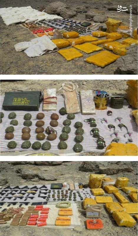 عکس | کشف محموله مواد منفجره تروریستی در مرزهای شرقی کشور 