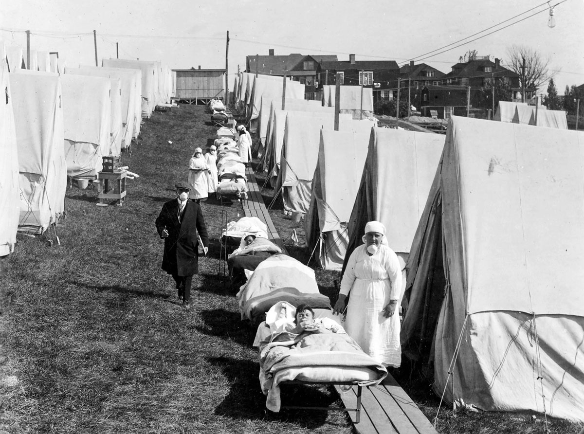 تصاویر | ۱۰۰سال پیش؛ وقتی آنفلوانزا ۵۰ میلیون نفر را در جهان کشت!