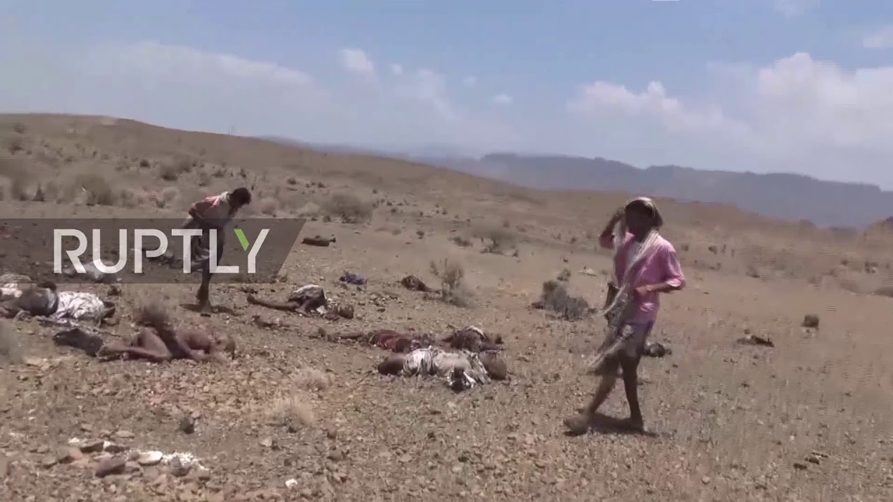 فیلم | صحنه تلخ کشته‌شدن ۲۰ نفر در حمله جنگنده‌های سعودی به یمن (۱۶+)