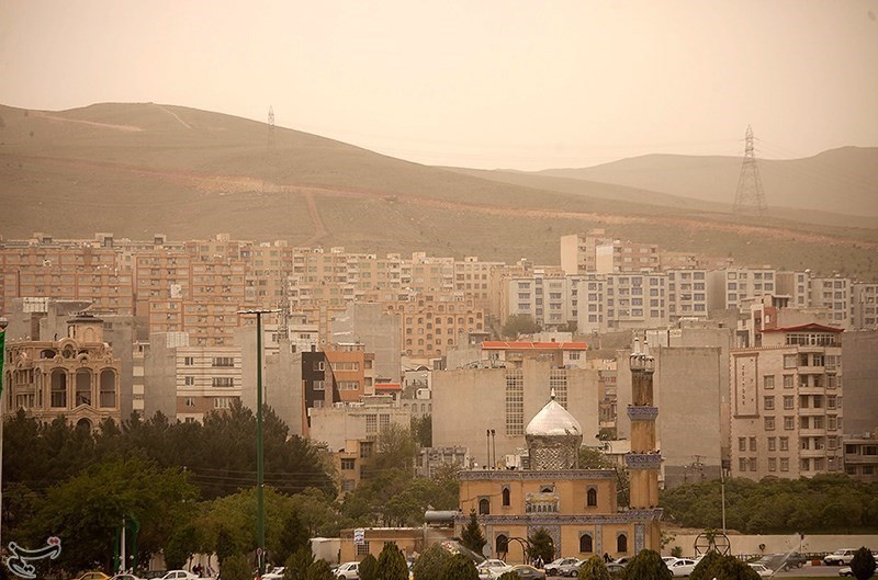 تصاویر | وضعیت بحرانی آلودگی هوا در کرمانشاه