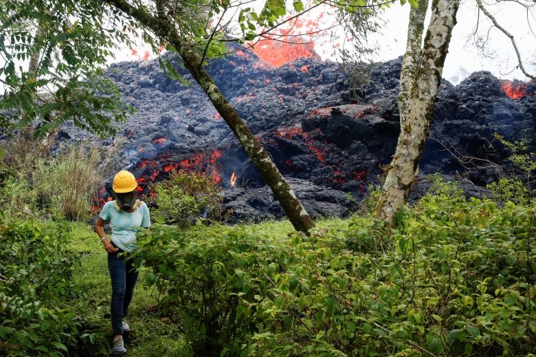 تصاویر | جولان مواد مذاب در هاوایی؛ ۳۵ ساختمان ویران شد