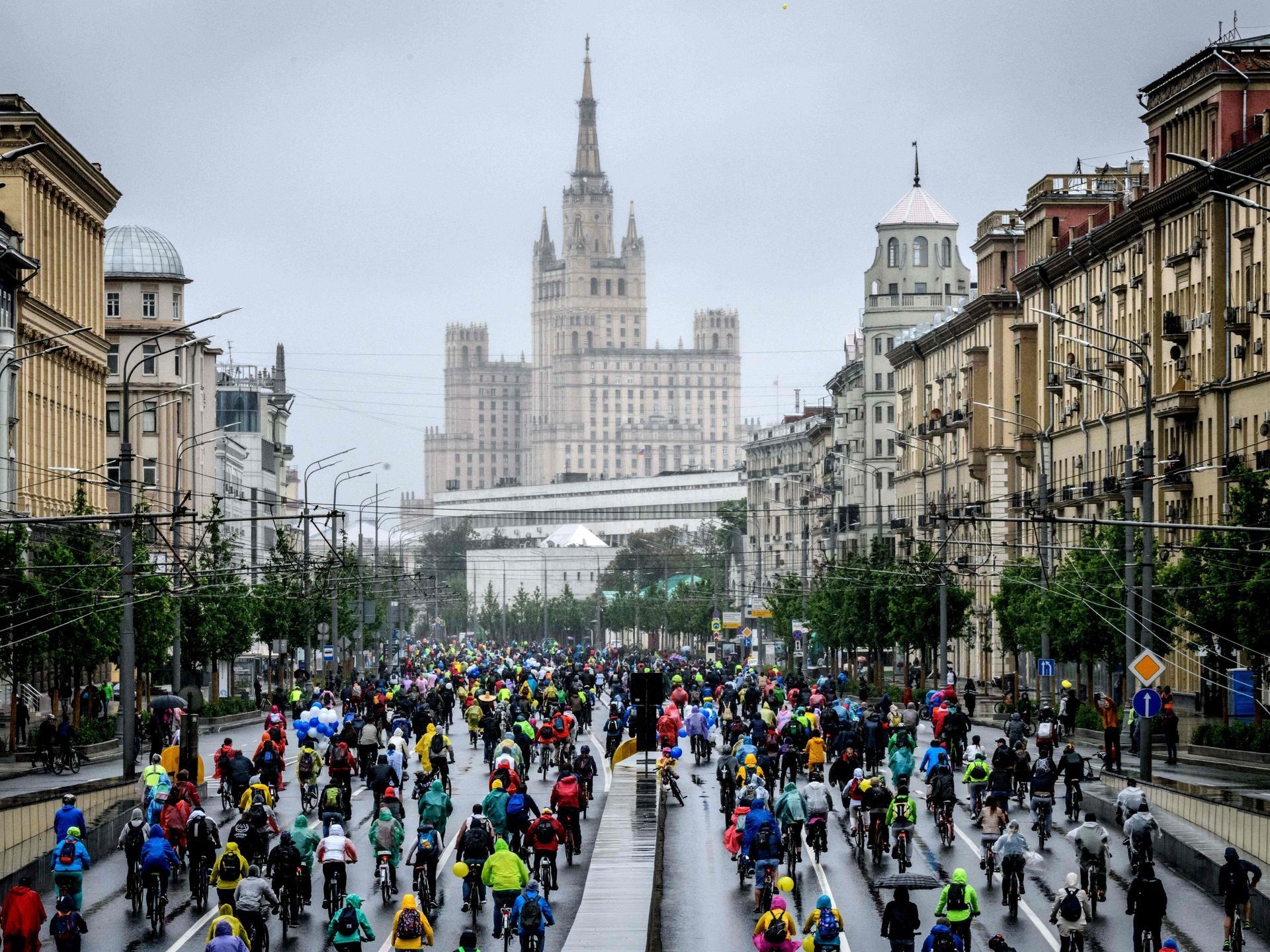 تصاویر | رژه دوچرخه‌ها در مسکو