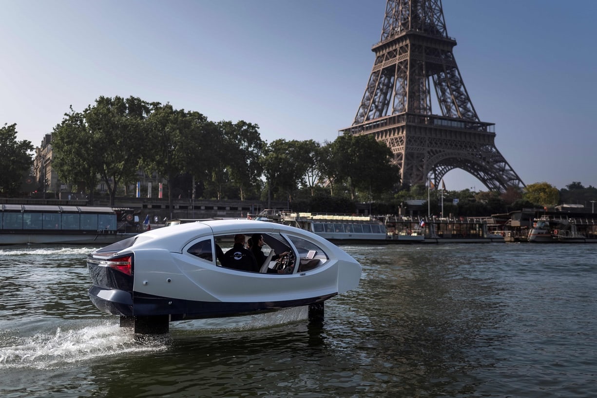 عکس | آزمایش تاکسی دریایی پرنده در پاریس