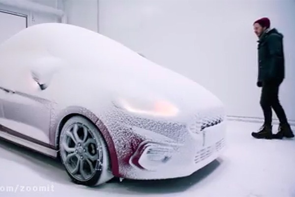 فیلم | شبیه‌سازی زمستان و تابستان برای تست خودرو!