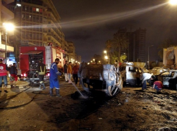 تصاویر رویترز از انفجار خونین در بنغازی لیبی