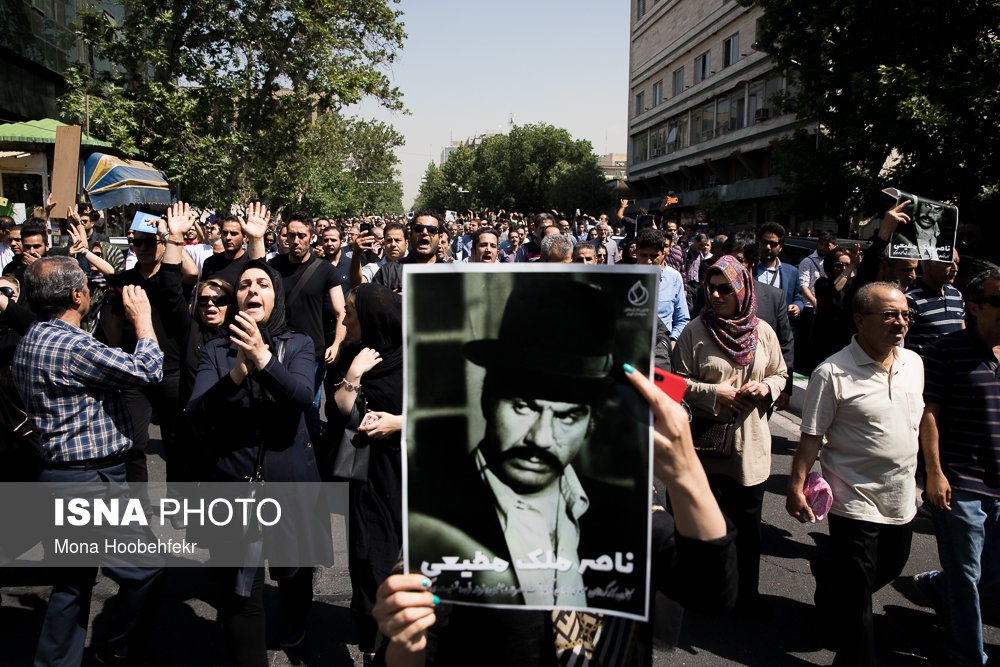 تصاویر | چهره‌هایی که در مراسم تشییع ناصر ملک‌مطیعی حضور داشتند