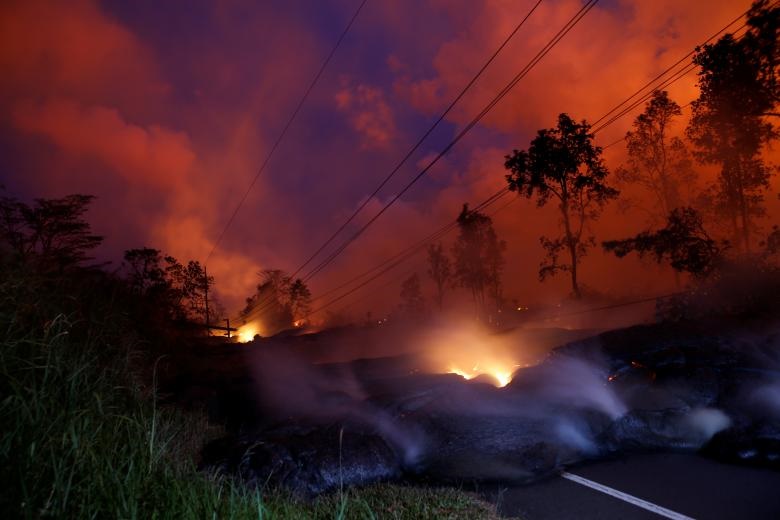 تصاویر | سی‌وپنجمین روز فعالیت آتشفشان در هاوایی