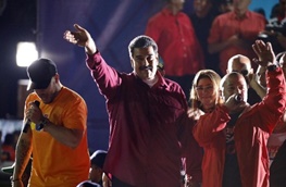 تصاویر| میراث‌دار چاوز بار دیگر انتخاب شد
