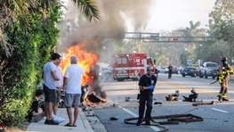 بررسی جعبه سیاه خودروی آتش‌گرفته تسلا در فلوریدا