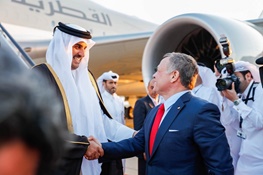 عبدالله دوم به سعودی پشت کرد؛ افتتاح خط دریایی بین امان و دوحه