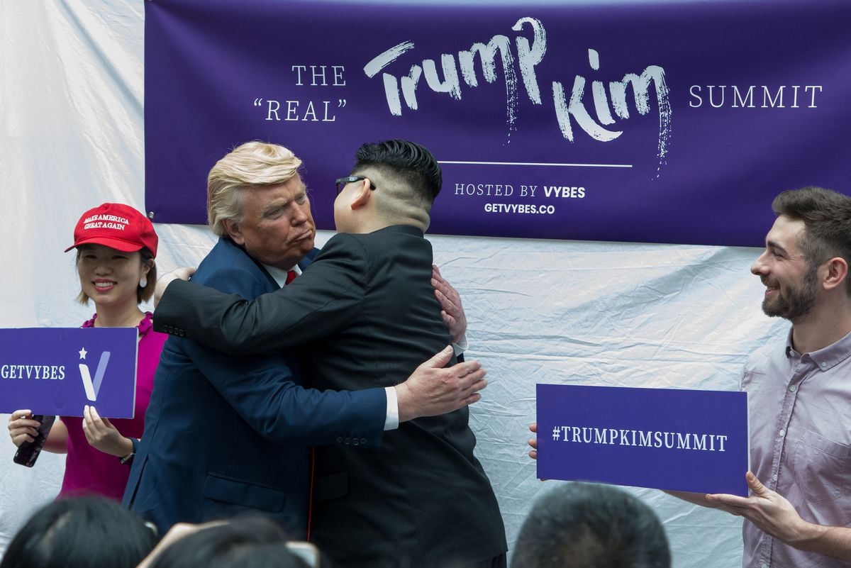 تصاویر | دیدار بدل ترامپ و کیم جونگ اون در سنگاپور!