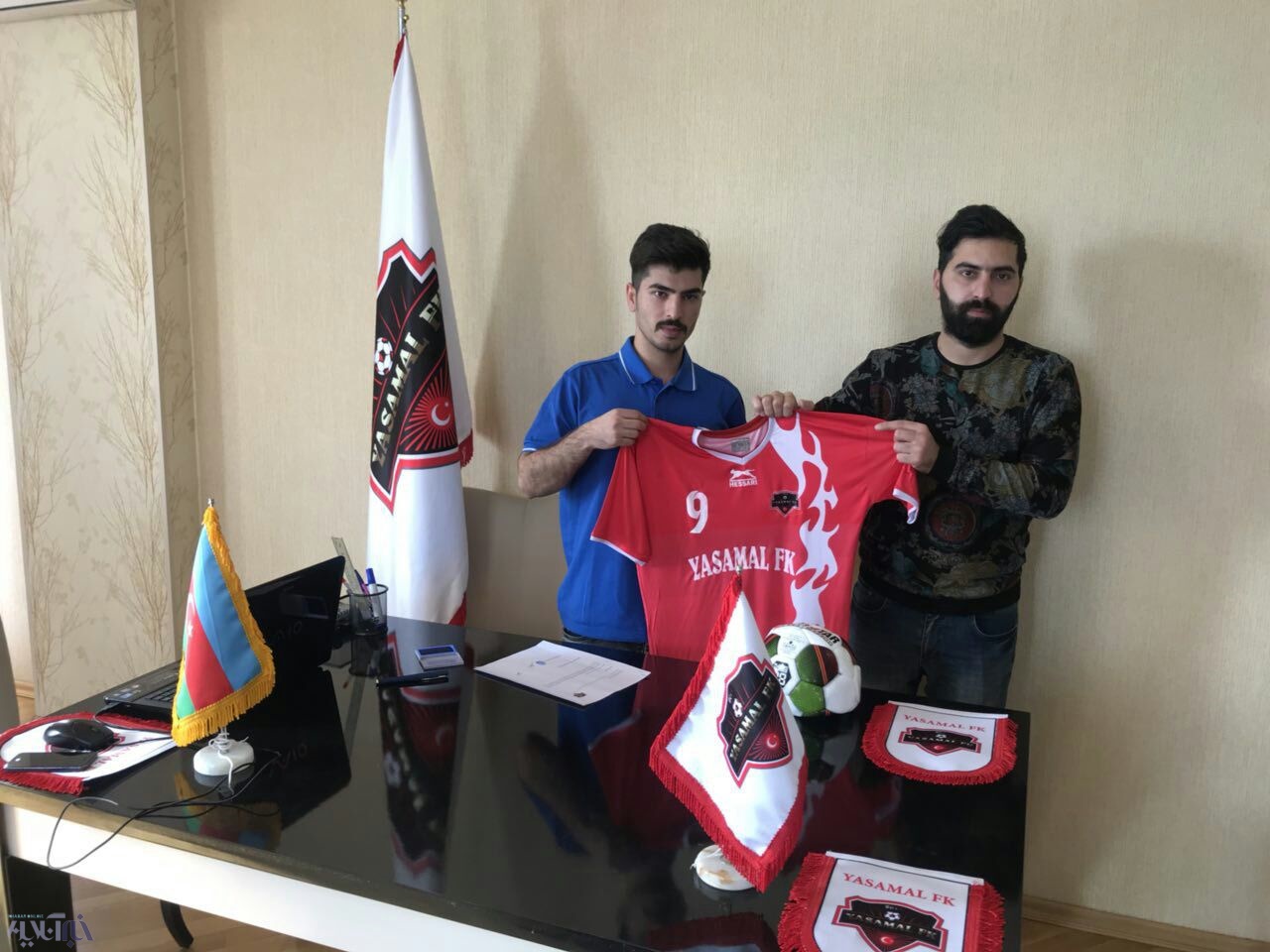 لژیونر فوتبال لرستان در باکو آذربایجان