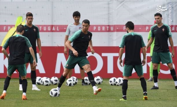 تصاویر | آخرین تمرین پرتغالی‌ها قبل از بازی با ایران