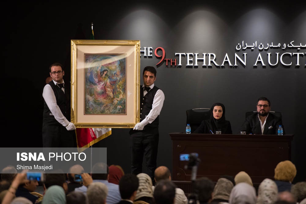 تصاویر | نهمین حراج تهران و تابلوی سهراب سپهری که ۵ میلیارد تومان فروخته شد!