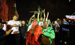 کری خوانی شدید مراکشی‌ها برای هواداران ایرانی