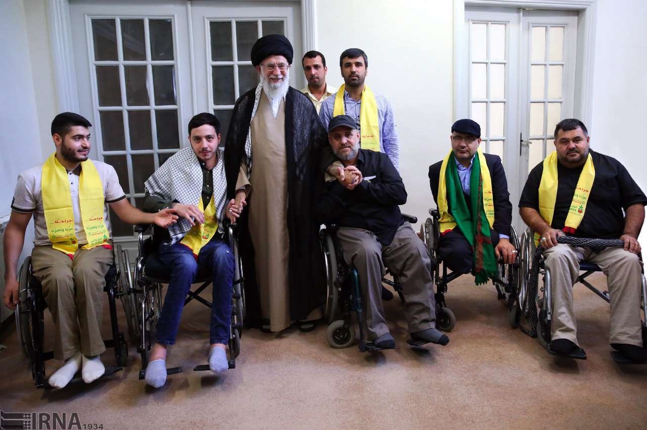تصاویر | دیدار جانبازان حزب‌الله لبنان با رهبرانقلاب