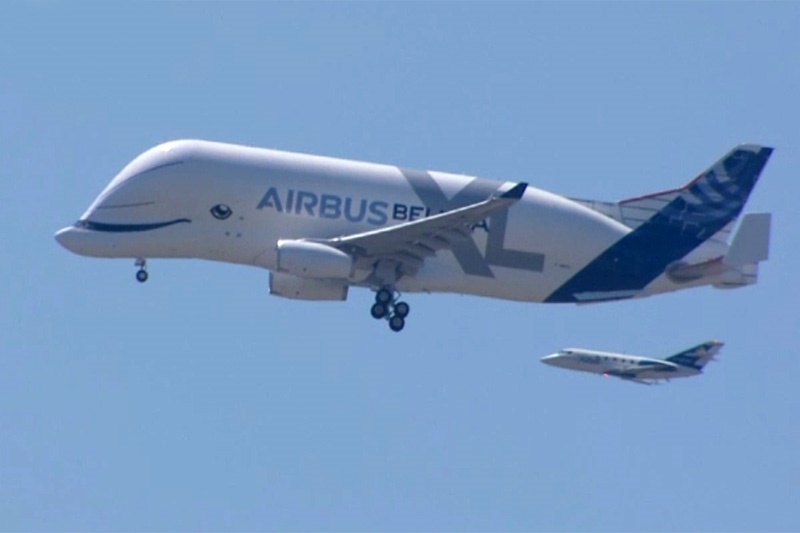 فیلم | اولین پرواز هواپیمای غول پیکر جدید ایرباس (۵۰ثانیه)