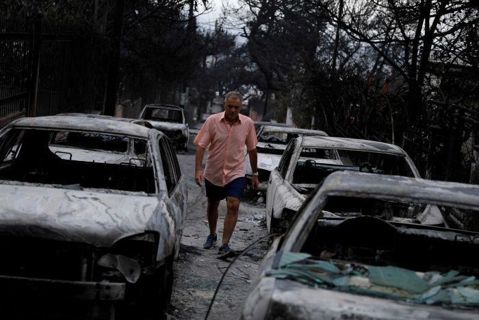 فیلم | آتش‌سوزی هولناک در یونان و مرگ گردشگران آتن