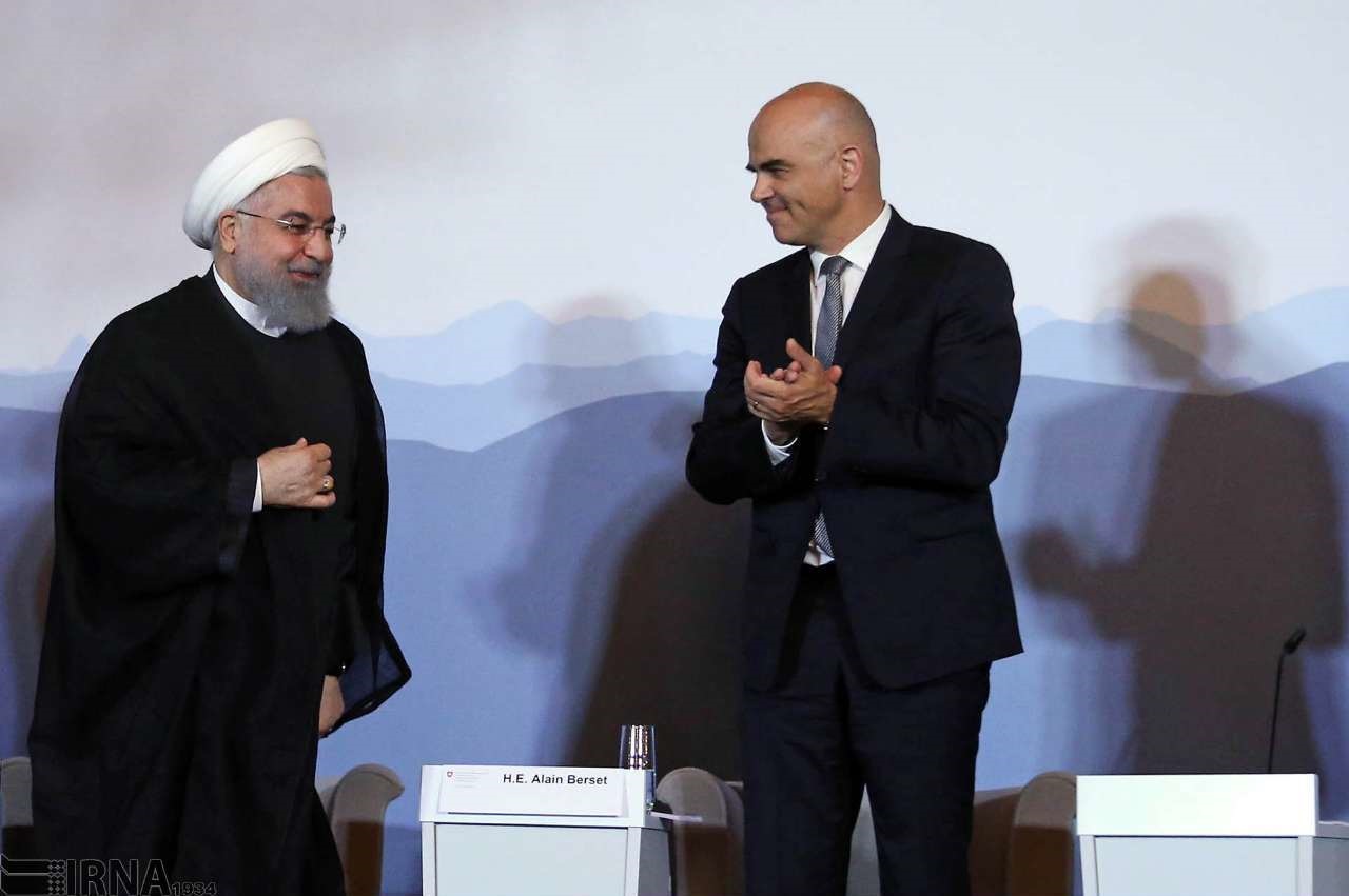 تصاویر | حضور روسای جمهور ایران و سوئیس در همایش اقتصادی