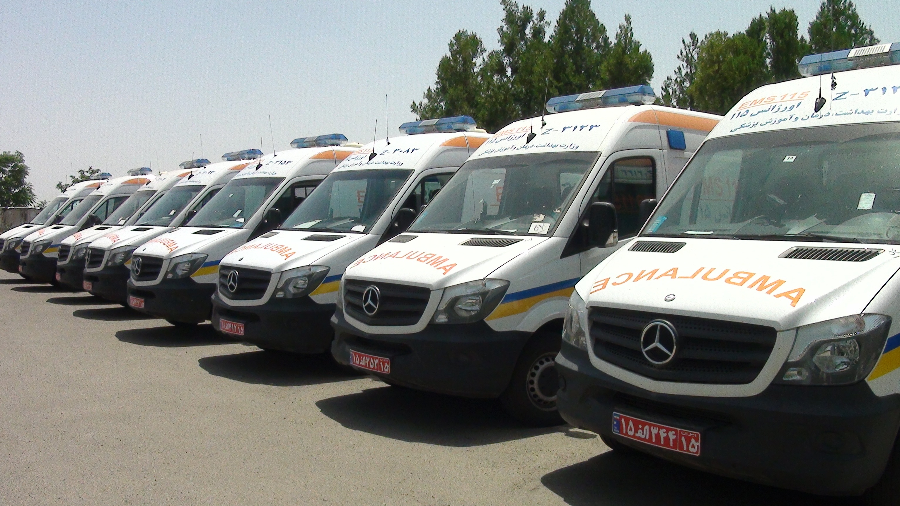 ۵۵۰۰ دستگاه آمبولانس در کشور، خدمات اورژانسی به مردم ارائه می کنند