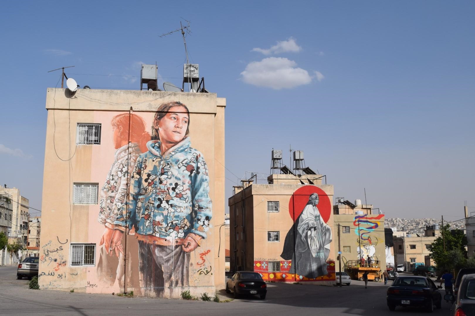 تصاویر | گرافیتی‌های هنرمندانه روی دیوارهای پایتخت اردن