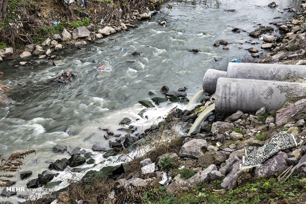 تصاویر | بلایی که زباله‌ها سر قدیمی‌ترین رودهای رشت آورده‌اند