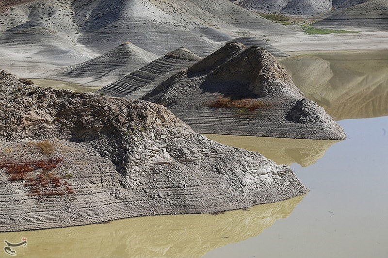تصاویر | خشکیدن سدی که قرار بود آب خراسان شمالی را تامین کند!