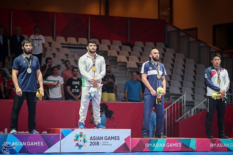 تصاویر | کسب مدال طلای کریمی و یزدانی در بازی‌های آسیایی جاکارتا