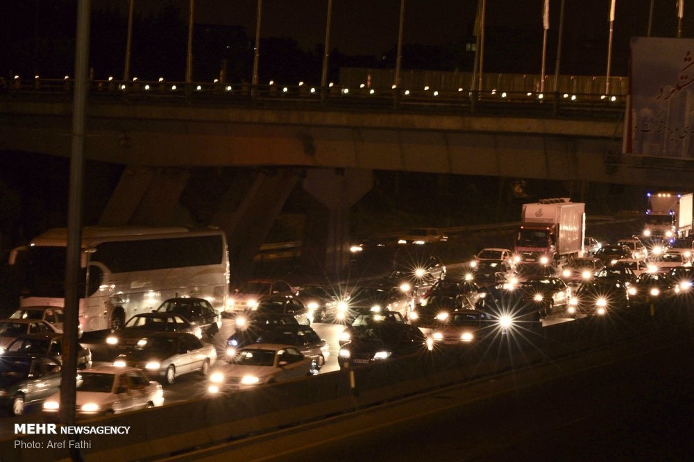 تصاویر | مسافران جاده چالوس شب عیدقربان را این‌گونه گذراندند
