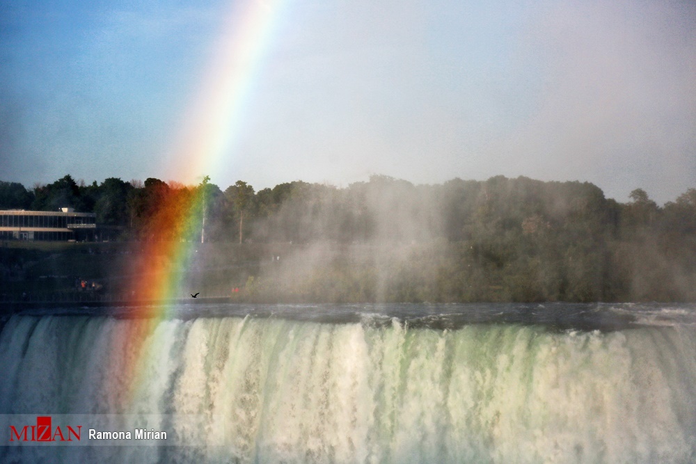 تصاویر | انعکاس رنگین کمان در معروف‌ترین آبشار دنیا