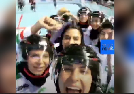 فیلم | شادی دختران هاکی ایران بعد از قطعی شدن مدال‌شان در بازی‌های آسیایی